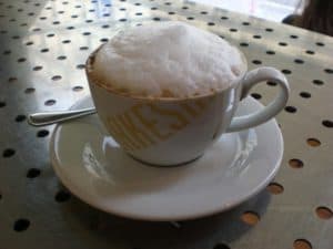 Cappuccino Topped with Dry Milk Foam