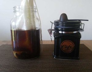 Cold Brew Coffee Bag in Mason Jar